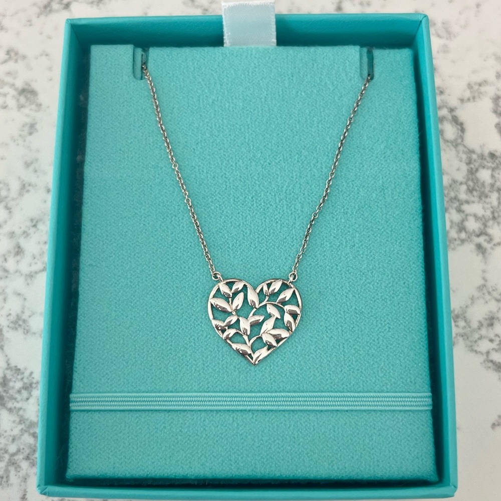 Tiffany & Co. Silver Heart Pendant Necklace